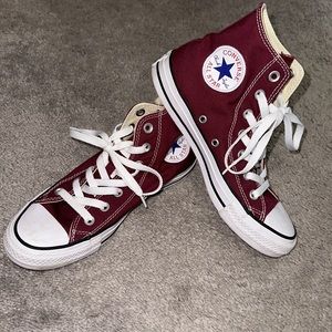 like new Maroon All Star Chuck Taylor’s size women’s 7 (men’s 5)